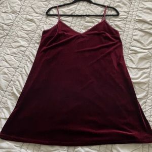 Abercrombie women’s burgundy velvet mini dress M holiday wear